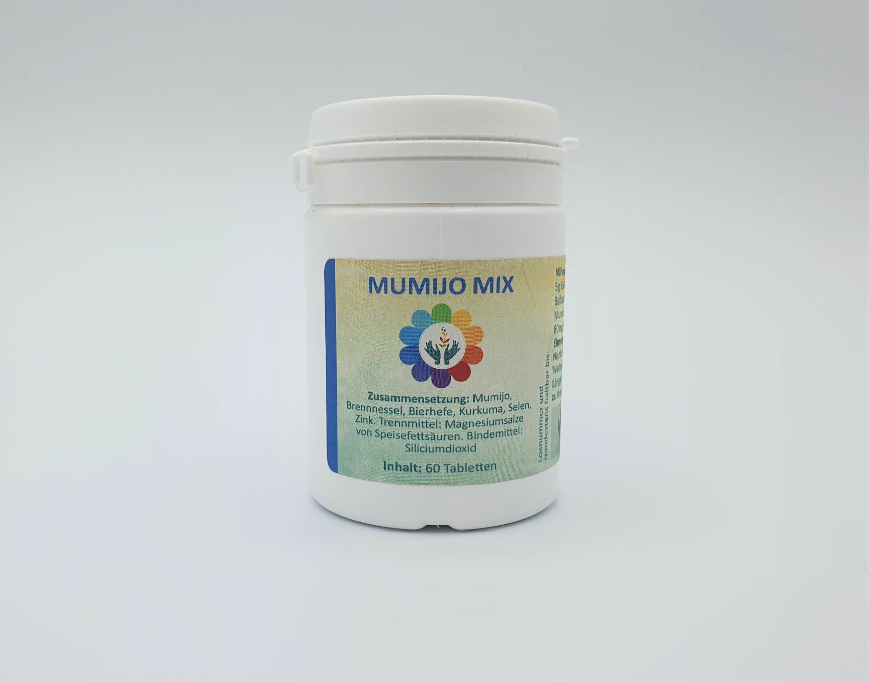 Maumasil - Mumijo Mix - als Tabletten Weiße Dose mit der Aufschrift Mumjio Mix