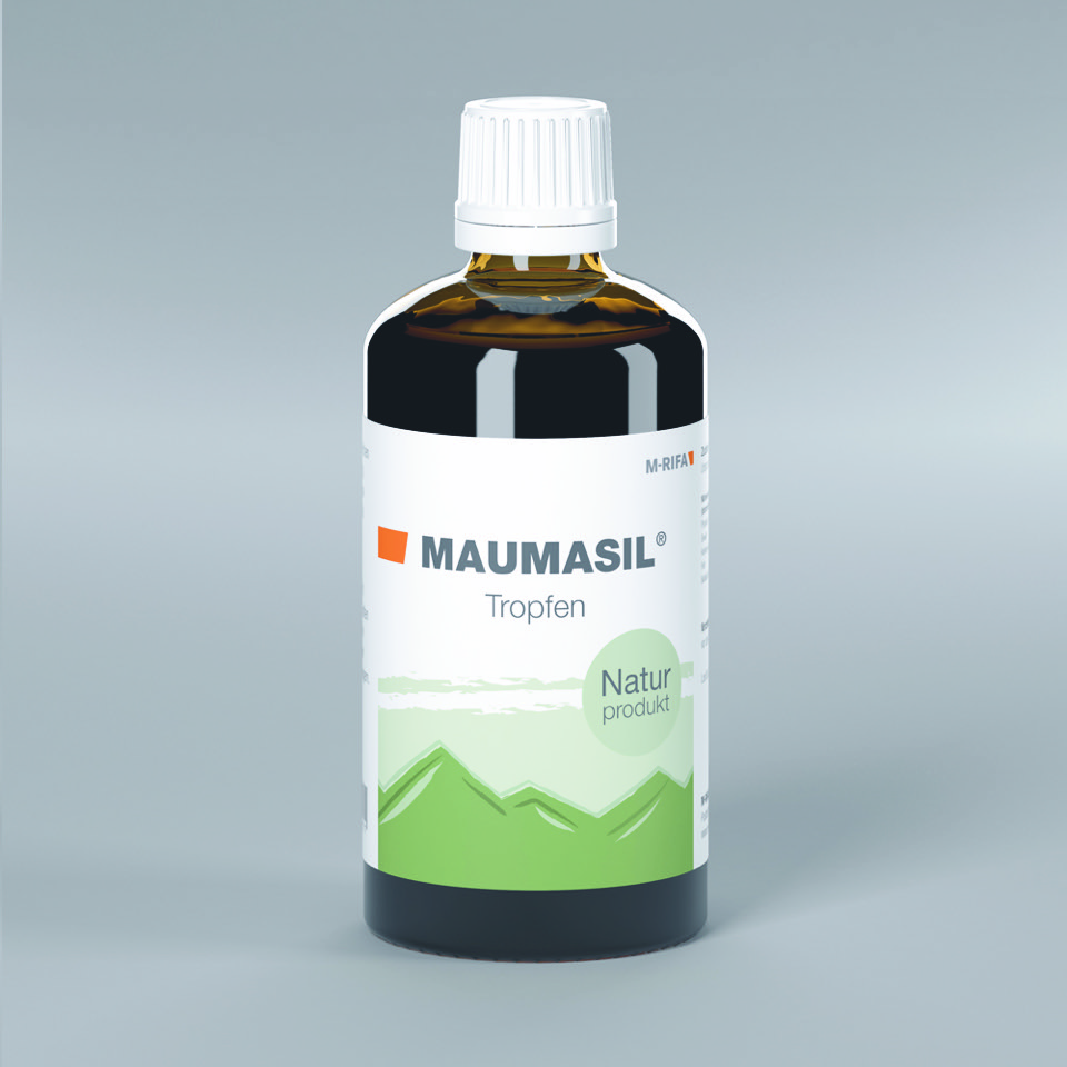 Maumasil 7 Braunes Tropffläschchen mit der Aufschrift Maumasil