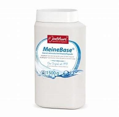 Meine Base Weißer Plastikbehälter mit der Aufschrift Meine Base